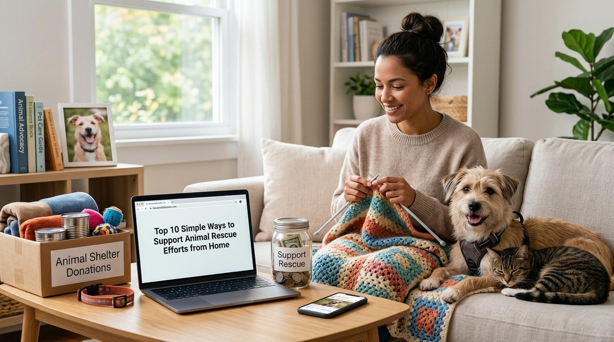 Top 10 Simple Ways to Support Animal Rescue Efforts from Home
